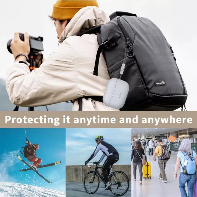 Tech-Protect Apple AirPods Pro 1 / 2 Silikonowe Etui Szary