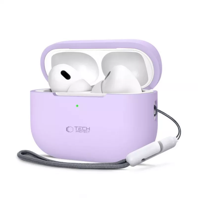 Tech-Protect Apple AirPods Pro 1 / 2 Silikonowe Etui Fioletowe