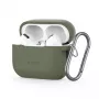 Tech-Protect Apple AirPods Pro 1 / 2 Silikonowe etui z haczykiem Zielony