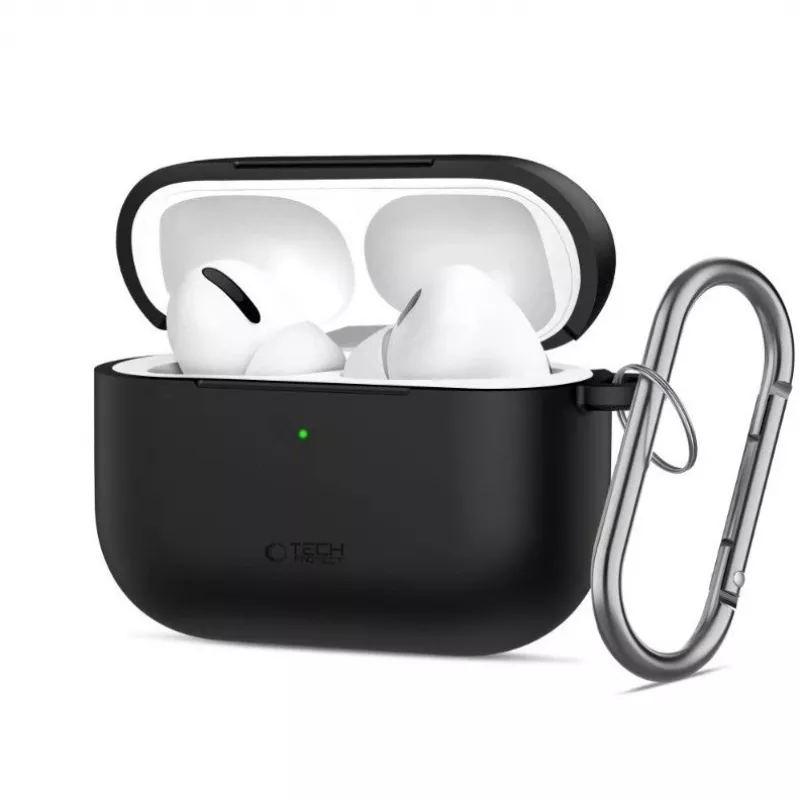 Tech-Protect Apple AirPods Pro 3 Silikonowe zaczepy na uszy Czarny
