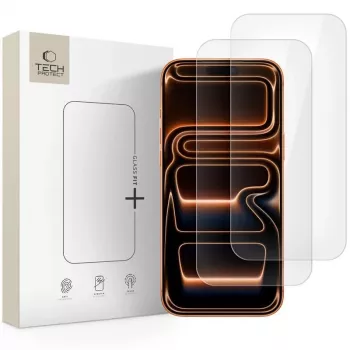 Tech-Protect Glass Fit+ 2-Pack Szkło hartowane do iPhone 16 Pro / 17 / 17 Pro - Transparent