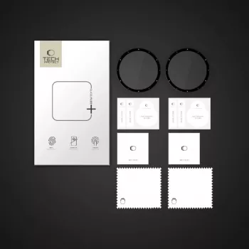 Tech-Protect Glass Flex+ Hybrydowe szkło ochronne do Garmin Venu 3 (zestaw 2 szt., czarna ramka)