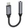 Tech-Protect Lightning (Male) do 3,5 mm Mini Jack (Female) Adapter - Biały