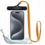 Tech-Protect Magmat Hybrid Case do Apple iPhone 15 Pro Max, Czarny/Pomarańczowy, kompatybilny z MagSafe