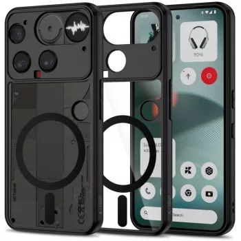 Tech-Protect MagMat MagSafe Etui do Nothing Phone 3 - czarne i przezroczyste