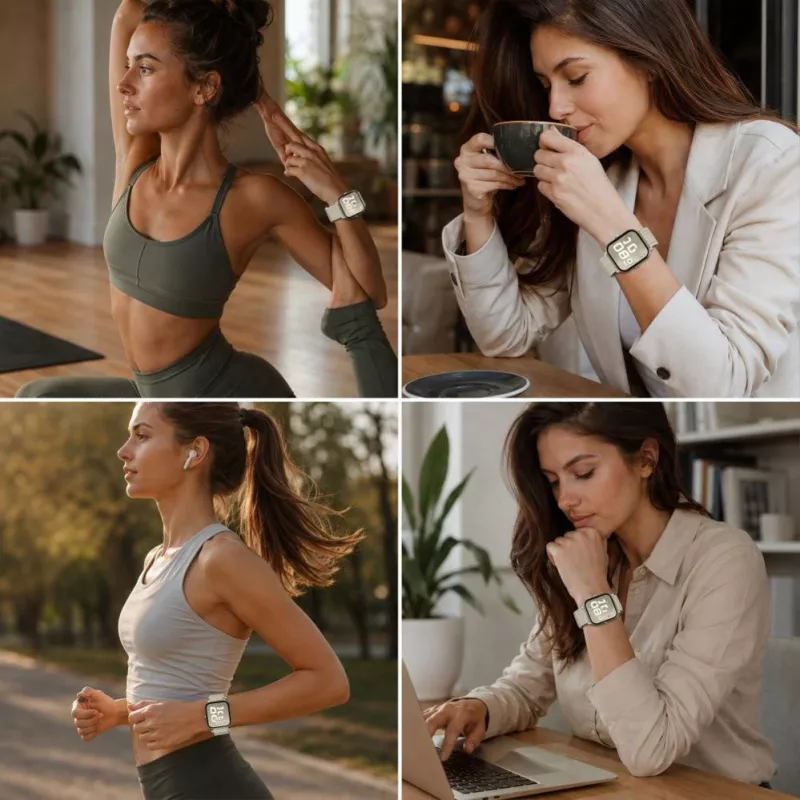 Tech-Protect Pasek nylonowy do Huawei Watch Fit 3 / 4 / 4 Pro / 5 / 5 Pro - Biały