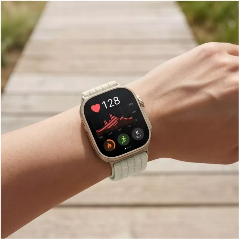 Tech-Protect Pasek nylonowy do Huawei Watch Fit 3 / 4 / 4 Pro / 5 / 5 Pro - Biały