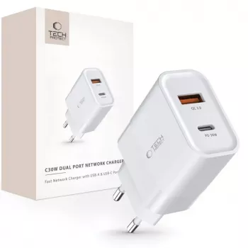 Tech-Protect White MagSafe Back Cover do Apple iPhone 15 Pro Max