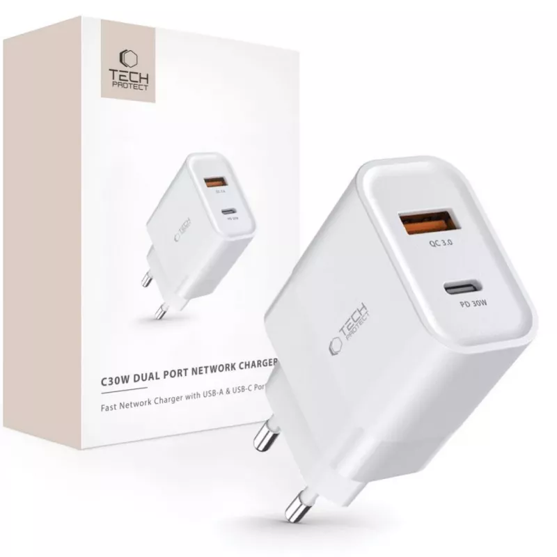 Tech-Protect White MagSafe Back Cover do Apple iPhone 15 Pro Max