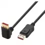 Kabel Techly DisplayPort 1.4 M/M 4K@120Hz 2m Czarny Jednostronnie Kątowy ICOC-DSP-A14-020NT9