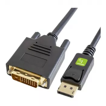 Techly ICOC-DSP-C12-010 DisplayPort 1.2 na DVI-D 24+1 aktywny kabel konwerterowy, 1080p, 1m, czarny