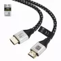 Techly ICOC-HDMI21-8-010T kabel HDMI 2.1 1m 48Gbps 8K 10K pleciony czarny