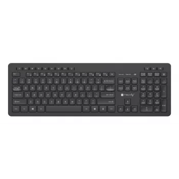 TECHLY Bezprzewodowa klawiatura RF 2.4GHz USB UK Layout Chocolate Black