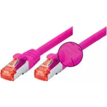 Tecline 5m kabel krosowy Cat6 S/FTP, RJ-45 męski-męski, magenta 71505P