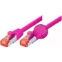Tecline 5m kabel krosowy Cat6 S/FTP, RJ-45 męski-męski, magenta 71505P