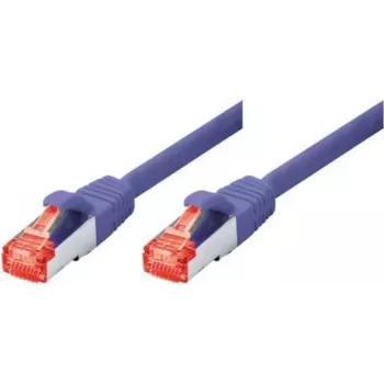 TECLINE Cat 6 S-STP PIMF kabel krosowy, fioletowy, 0,5 m, Slim Bend Protection 71500V