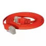 TECLINE kabel krosowy płaski Cat.6 U/UTP, czerwony, 5,0 m 77805r