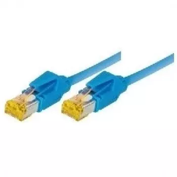 Kabel krosowy TECLINE Cat 6a S/FTP, 0,5 m, niebieski, LSZH, 10GbE, Hirose TM31 72200B
