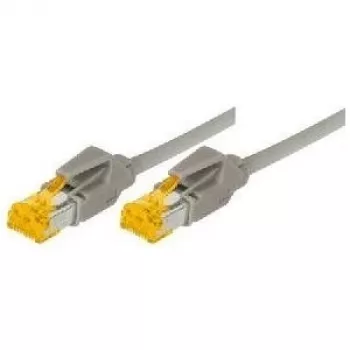 Kabel krosowy TECLINE Cat 6a S/FTP, PiMF, 50 m, szary, LSZH, 10 Gbit/s, złącza Hirose TM31, kabel Draka 72250