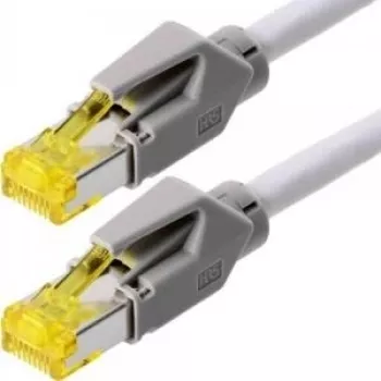 Kabel krosowy TECLINE Dätwyler Cat 6a S/FTP, 7,5 m, szary, LSZH, Hirose TM31 78007