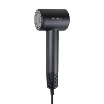 TEESA PRO DRY 700 Suszarka do włosów 2200W Jonowa Silnik AC z funkcją zimnego nawiewu, 3 poziomy temperatury i 2 prędkości, koncentrator i dyfuzor, czarny