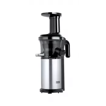 TEESA Wolnowirówka do Warzyw i Owoców, 150W, 48 RPM, Pojemnik na Sok 1L, Czarny