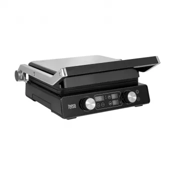 TEESA TSA3239 Elektryczny Grill, Prasa do Panini, 3 Pozycje, Wymienne Płyty, 2000W