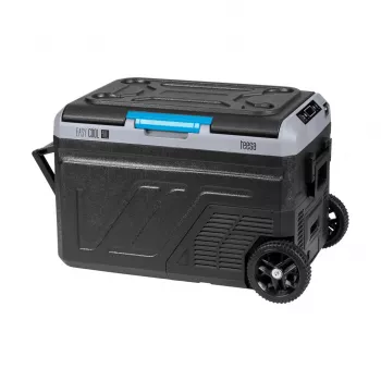 TEESA TSA6004 Profesjonalna kompresorowa lodówka turystyczna/zamrażarka 40L DC12/24 AC 230V z opcją baterii, duże koła, solidny uchwyt, Bluetooth, podwójne komory