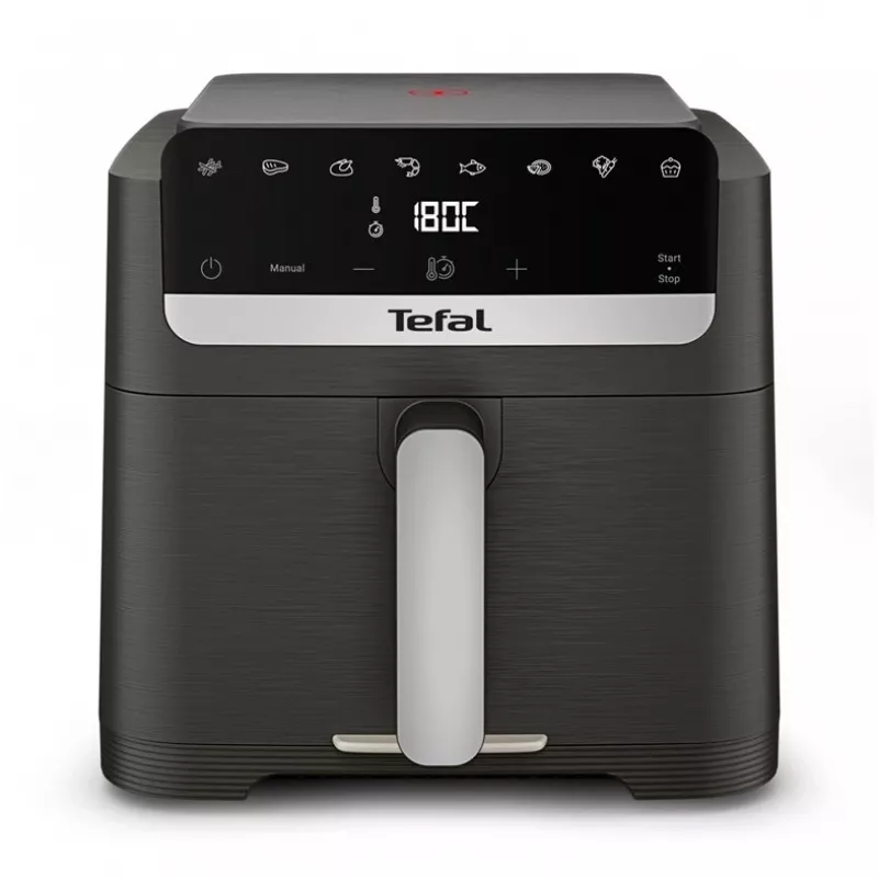 Tefal ActiFry 2-w-1 Frytownica powietrzna EY866HE1, 1,7 kg, 1500 W, czarny i srebrny