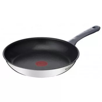 Tefal Daily Cook G7300455 24 cm Patelnia, Stal nierdzewna, Powłoka nieprzywierająca Titanium 2X, Wskaźnik temperatury Thermo-Signal, Wszystkie rodzaje kuchenek