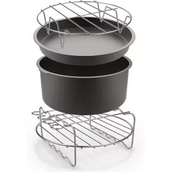Zestaw akcesoriów TEFAL Easy Fry do frytownic OBH Nordica XXL - blacha do pieczenia, stojak na szaszłyki, 5 szaszłyków