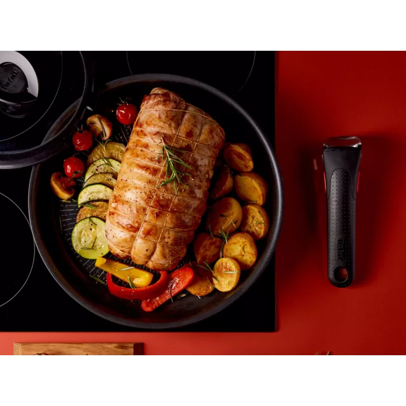 Zestaw patelni Tefal Ingenio Eco Resist, 3 sztuki (22 cm i 26 cm) z uchwytem zdejmowanym