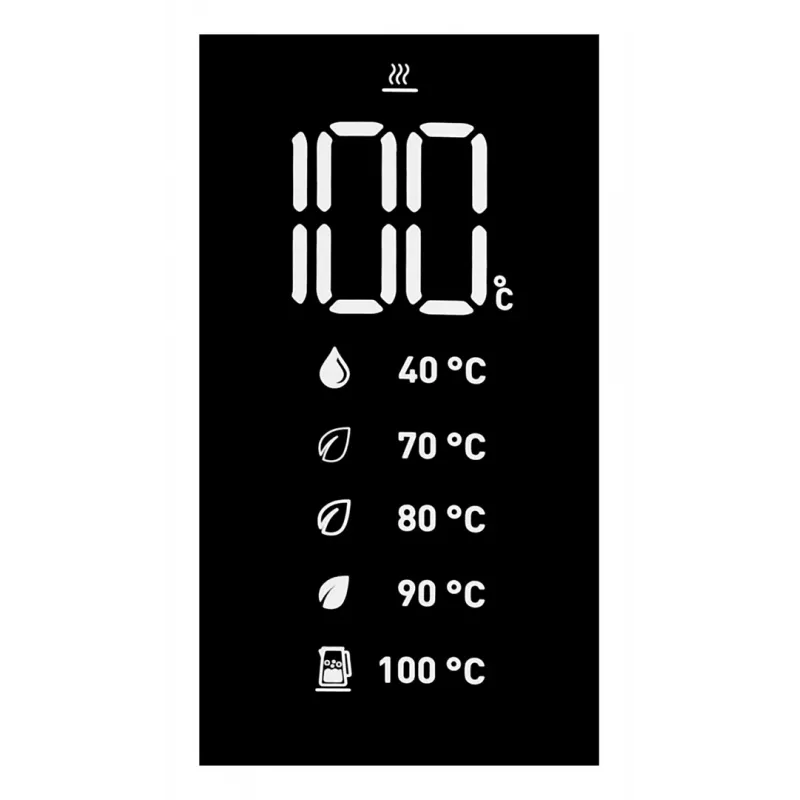 Tefal KO854830 Czajnik elektryczny 1 L Czarny Kontrola temperatury