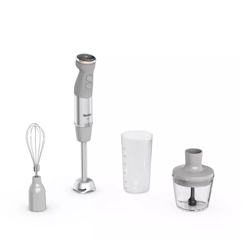 Tefal Quickchef+ HB673B30 Blender ręczny 1000 W Szary, Stal nierdzewna