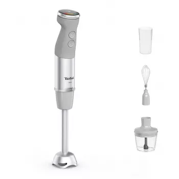 Tefal Quickchef+ HB673B30 Blender ręczny 1000 W Szary, Stal nierdzewna