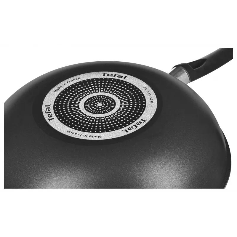 Tefal Simplicity 28 cm Patelnia Wok B5821902 – Aluminiowa z powłoką nieprzywierającą i wskaźnikiem Thermo-Spot, do kuchenek gazowych, elektrycznych, ceramicznych i halogenowych