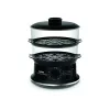 Tefal VC140135 Wyparzacz do gotowania na parze, 2 koszyki, 6,5 L, 900 W, czarny