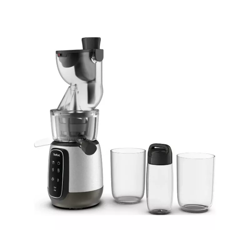 TEFAL ZC605D38 Wolnoobrotowa Sokowirówka 150W Cold Press 35 RPM Srebrny/Czarny