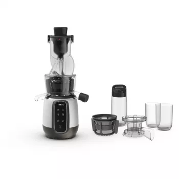 TEFAL ZC605D38 Wolnoobrotowa Sokowirówka 150W Cold Press 35 RPM Srebrny/Czarny