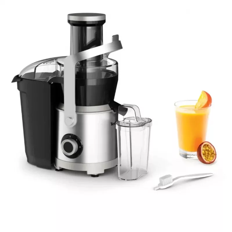 Tefal ZE660D10 Sokowirówka odśrodkowa 800 W Czarny/Srebrny