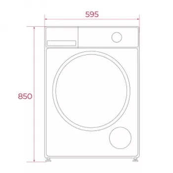 TEKA WM 20841 W PL Pralka ładowana od przodu, 8 kg, 1200 obr/min, Biała
