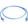 Telegärtner 100008172 kabel krosowy CAT 5e F/UTP RJ45, 0,5 m, niebieski, trudnopalny, z osłoną chroniącą przed zgięciem