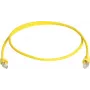 Telegärtner 100008173 kabel krosowy CAT 5e F/UTP RJ45, 0,5 m, żółty, trudnopalny, z osłoną chroniącą przed zgięciem