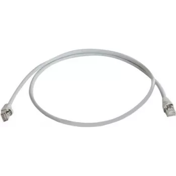 Telegärtner 100008945 kabel krosowy RJ45, CAT 5e F/UTP, 7,5 m, szary, niepalny, z osłoną chroniącą przed zgięciem