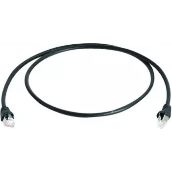 Telegärtner 100008948 kabel krosowy CAT 5e F/UTP RJ45, 7,5 m, czarny, trudnopalny, z ochroną przed zgięciem
