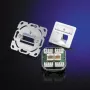 Telegärtner AMJ45 8/8 K Up/50 Cat.6A podtynkowe gniazdo danych, 2x RJ45, ekranowane, perłowa biel RAL 1013 J00020A0501