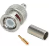 Złącze zaciskane BNC Telegärtner G01 50 Ohm, Crimp/Crimp, Professional, A0205, do RG-58 C/U, Belden YR23092, UG-1785/U, 5 szt.