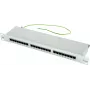 Panel krosowy TELEGÄRTNER Cat.5e 24-portowy RJ45, 1U, 19-calowy, jasnoszary