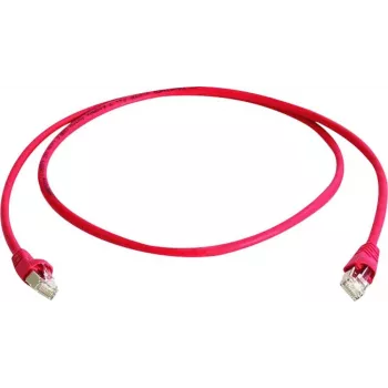 Telegärtner CAT 6A S/FTP kabel krosowany, RJ45, 1 m, czerwony, LSZH L00000A0120