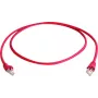 Telegärtner CAT 6A S/FTP kabel krosowany, RJ45, 1 m, czerwony, LSZH L00000A0120